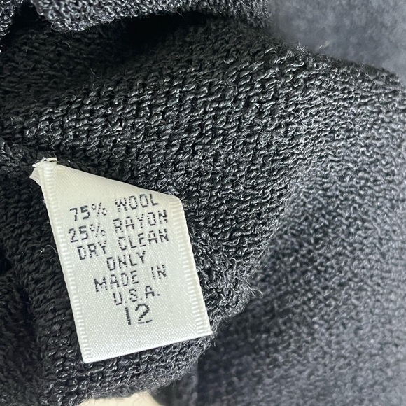 Buttons Vintage Sweater Dress Wool Blend Jennifer Robert’s 12 - Picture 5 of 8